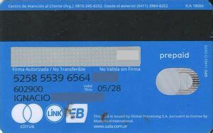 银行卡: UALA Card (UALA, 阿根廷Col:AR-MC-0065