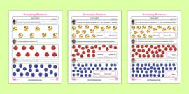 Maths Grouping Worksheet | Early Level | CfE | Twinkl