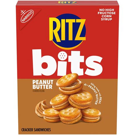 RITZ Bits Peanut Butter Sandwich Crackers, Snacks for Kids and Adults ...