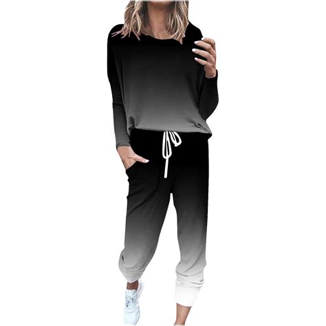 Kaemgyyd Womens Two Piece Outfits Casual Plus Size Sweatsuits Tracksuit ...