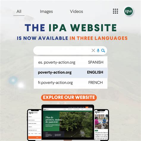 Did you know IPA's website is now available in French and Spanish ...