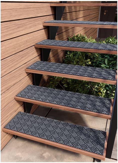 FINEHOUS Outdoor Stair Treads Non-Slip 35”x10” (6-Pack) – Waterhog ...