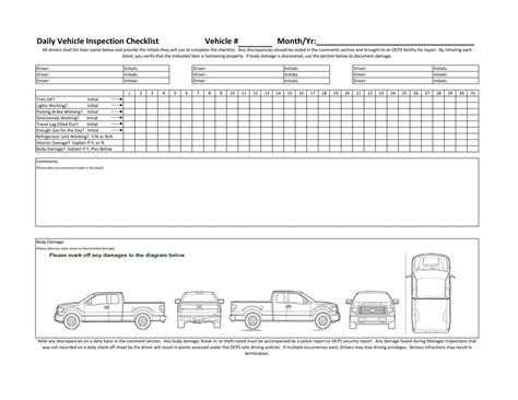 Mo Vehicle Inspection Checklist at Lucille Stone blog