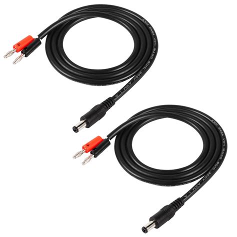 Buy PNGKNYOCN DC 5.5mm x 2.1mm to 4mm Banana Plugs Cable,DC 5521 Male ...