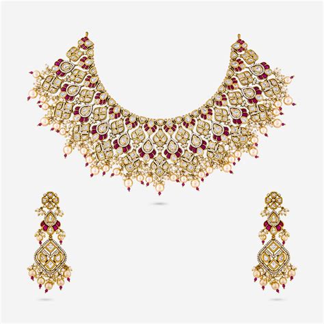 Royal Kundan Necklace | Traditional Long Kundan Necklace Set
