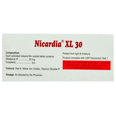 Buy Nicardia XL 30 Tablet online | Uses, Side Effects, Price and ...