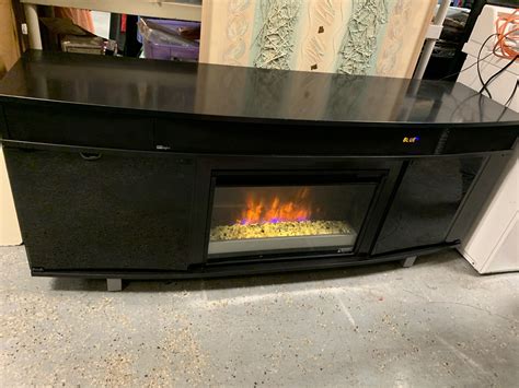 72” Twin star electric fireplace tv stand /read below for Sale in ...