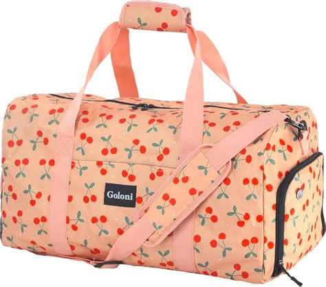 Amazon.com | Goloni Cute Duffle Bag for Women, Gym Bag with Shoe ...