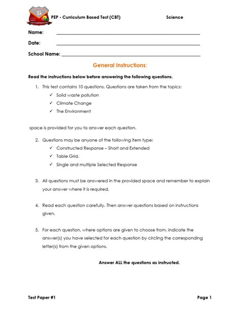 Science Term 1 Question Paper Answer Key 的图像结果