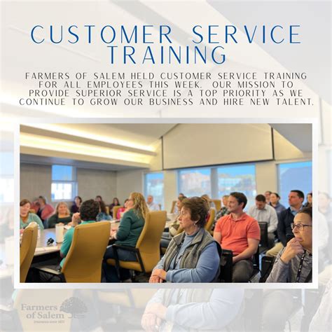 Farmers of Salem held Customer Service Training for all employees this ...