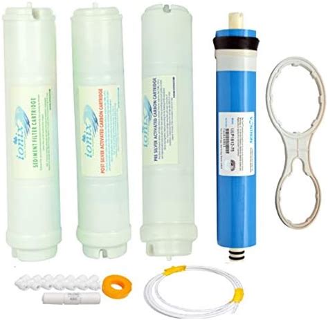 IONIX Complete Filter Set with VONTRON 75 GPD Membrane, Inline Filters ...