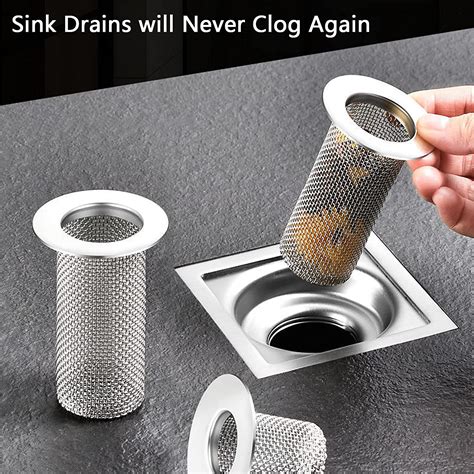 304 stainless steel sewer filter mesh bathroom floor drain net anti ...