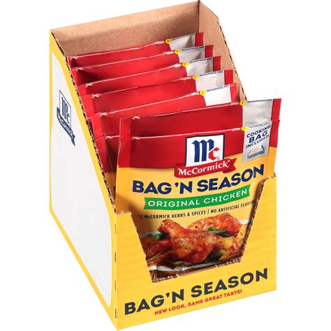 Mccormick Bag N Season Original Chicken Cooking Bag & Seasoning Mix, 1. ...