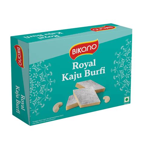 Bikano Royal Kaju Burfi Premium Indian Sweet | Rich & Creamy Cashew ...