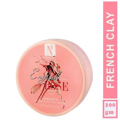 NutriGlow Naturals English Rose French Clay For Skin Tightening