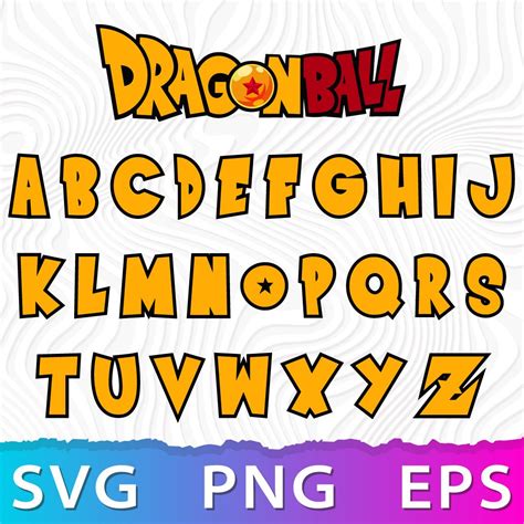 Dragon Ball Font SVG | Lettering, Dragon ball, Dragon ball z