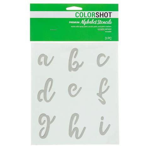 Buy Lower Case Cursive Alphabet Stencil Set of 2 Online at Lowest Price ...