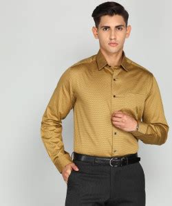 ARROW Men Printed Formal Brown Shirt - Buy ARROW Men Printed Formal ...