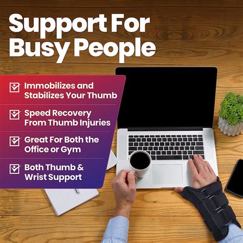 Buy Thumb Spica Splint & Wrist Brace – Both a Wrist Splint and Thumb ...