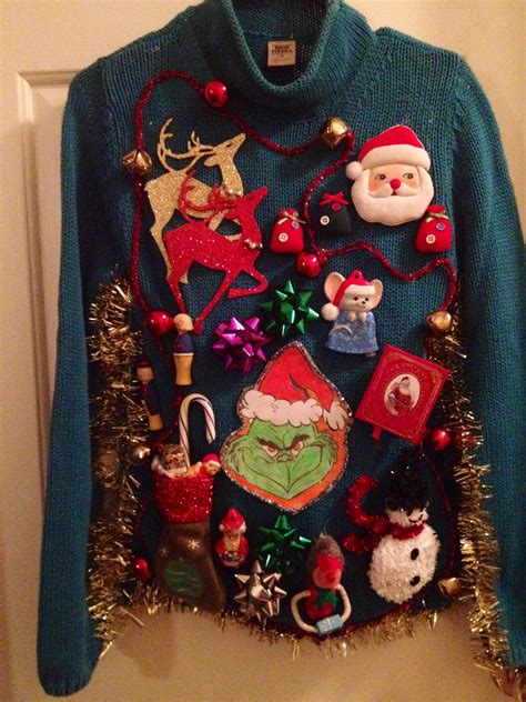 My DIY ugly Christmas sweater | Diy ugly christmas sweater, Christmas ...