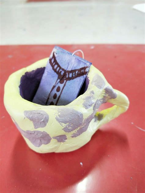 air dry clay mugs
