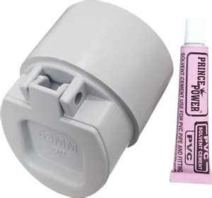 ESEKSAFAR 2”inch PVC drain Backflow Valve,Drain Cap & SOLVENT for 63mm ...