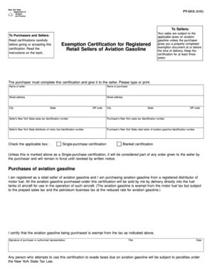 Fillable Online tax ny Form FT-1013 - tax ny Fax Email Print - pdfFiller