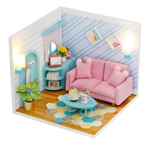 Buy DIY Dollhouse Kit - Do It Yourself Dollhouse Miniature Kit with ...