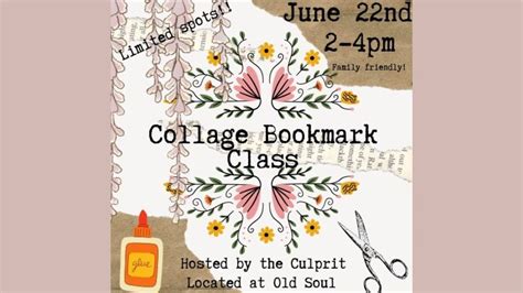 Collage Bookmark Class with The Culprit, Old Soul Design Shop Inc ...