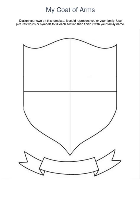 50+ Free Printable Coat Of Arms Templates [Editable PDF]