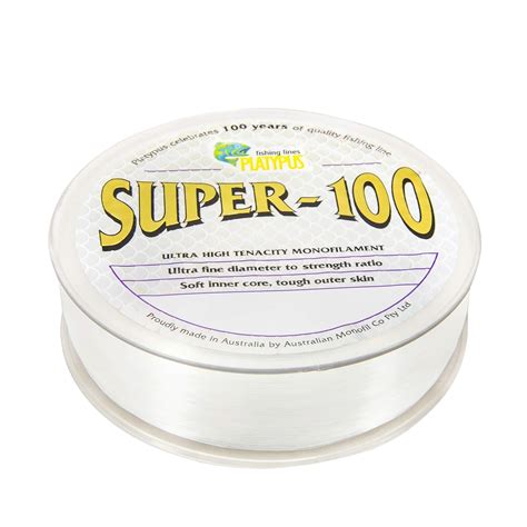 Platypus Super-100 - World's Strongest Fishing Line Since 1898! Clear ...