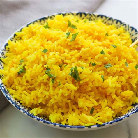 Easy Rice Cooker Turmeric (Yellow) Basmati Rice | Recipe Cart | Recipe Cart