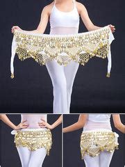 Gold Coin Velvet Hip Scarf Belly Dance Belt for Girls – The Dance Bible
