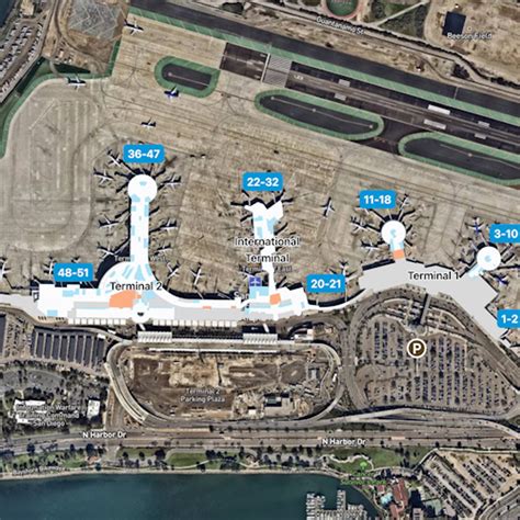 San Diego Airport Map: Guide to SAN's Terminals