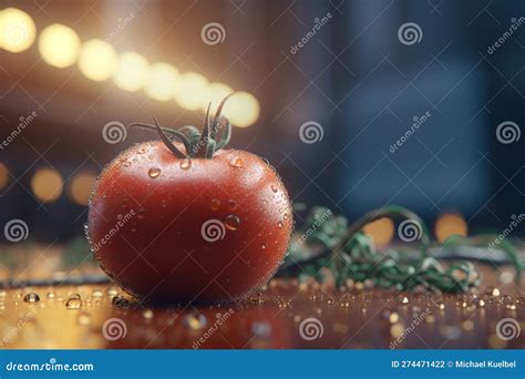 Glowing Tomatoes: Cultivation Under Artificial UV Light for Optimal Growth and Nutrition Stock ...