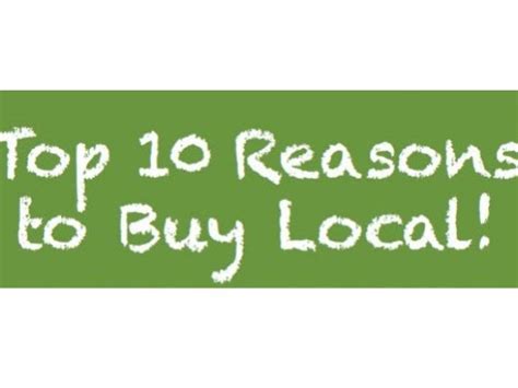 10 Reasons to Buy Local 的图像结果