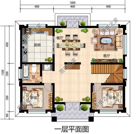 125平方米三层新农村房屋建筑施工设计图带外观图_三层别墅设计图_图纸之家