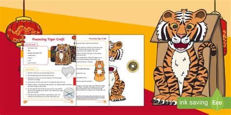 Pouncing Tiger Cups Activity