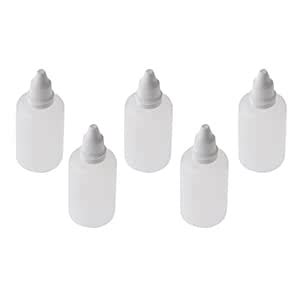 Macaso 5pcs 50ml Empty PVC Squeezable Dropper Bottles for Eye Drops Lab ...