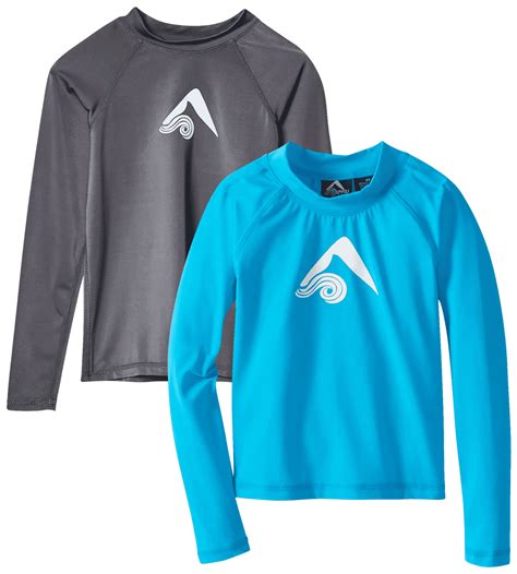 Kanu Surf Boys Swim Shirt - 2 Pack UPF 50+ Quick Dry Boys Rash Guard ...