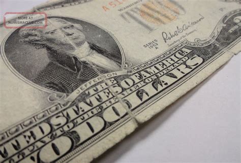 1953 A Red Seal $2. 00 Bill Two Dollar Bill Banknote (2)