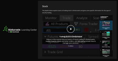 Think or Swim Tutorial Courses 的图像结果