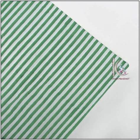 Cotton Stripe Fabric - Stripe Hand Block Printed Fabric Trader ...