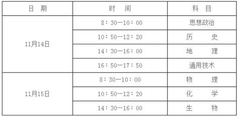 2020年陕西榆林普通高中学业水平考试时间公布 11月14日至15日