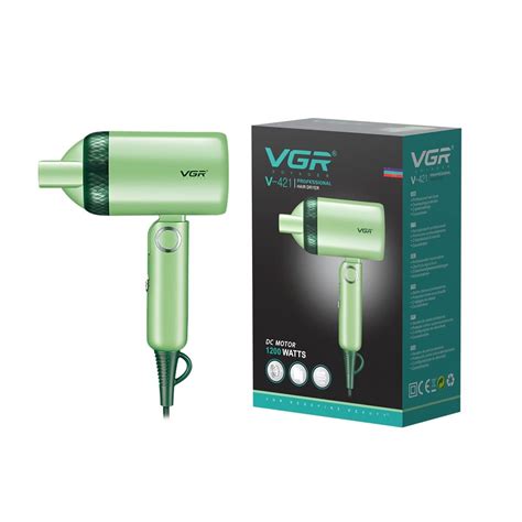 VGR V-421 Professional Foldable Hair Dryer 1200W DC Motor 2 Speed ...