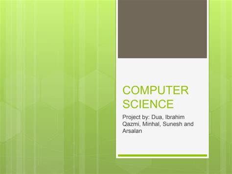 Computer Science Presentation with Model Computer 的图像结果