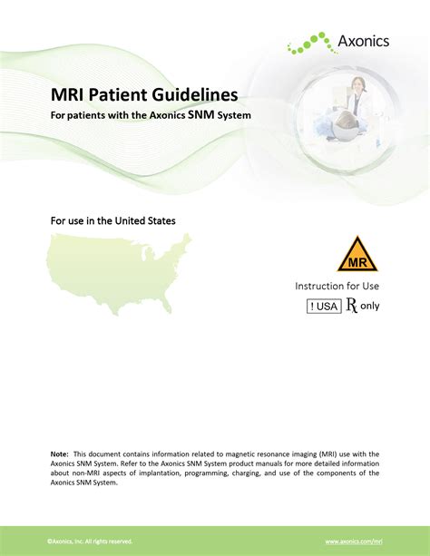 Axonics MRI Sacral Neuromodulation System User Guide