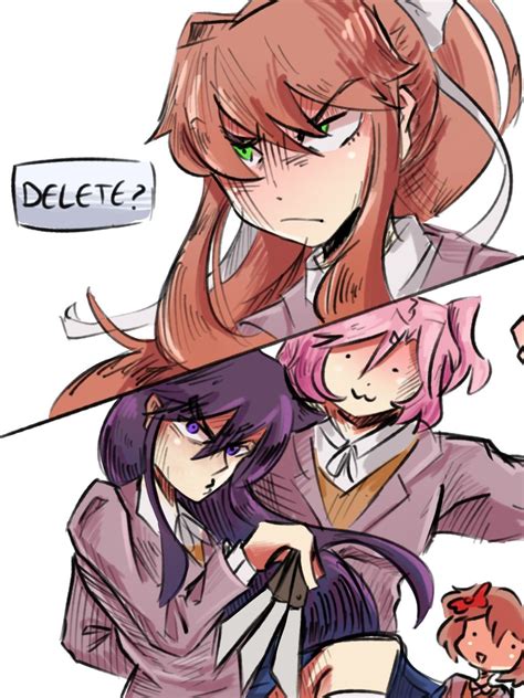 DDLC Comic: Monika vs Yuri (Jojo reference) | Literature club ...