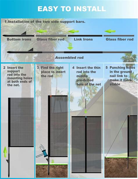 Buy Non-Retractable Driveway Safety Net Fence: 28 ft Outdoor Yard ...