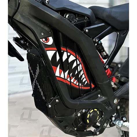 Shark Mouth Battery Accent Decal Graphic Kit - Fits India | Ubuy